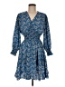 Unbranded 100% Polyester Paisley Blue Casual Dress Size XL - photo 1
