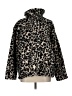 Billabong 100% Polyester Animal Print Brown Faux Fur Jacket Size L - photo 1