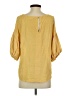 Mine 100% Rayon Yellow 3/4 Sleeve Top Size S - photo 2