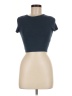 Zara Blue Short Sleeve Turtleneck Size M - photo 1