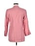 Zara Pink 3/4 Sleeve Button-Down Shirt Size M - photo 2