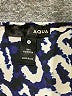Aqua 100% Polyester Animal Print Blue Casual Dress Size M - photo 7