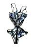 Unbranded Print Blue One Piece Swimsuit Size M - photo 1