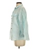 Zara Teal 3/4 Sleeve Button-Down Shirt Size S - photo 5