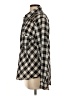 Free People Checkered-gingham Black Long Sleeve Blouse Size S - photo 5