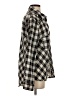 Free People Checkered-gingham Black Long Sleeve Blouse Size S - photo 4