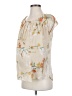 a:glow 100% Polyester Ivory Sleeveless Blouse Size Sm Maternity - photo 1