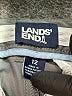 Lands' End Solid Gray Khaki Shorts Size 12 - photo 3