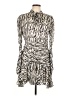Bardot Animal Print Silver Casual Dress Size 10/L - photo 1
