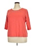 Studio Works 100% Cotton Orange 3/4 Sleeve Top Size 2X - photo 1