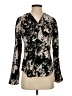 Calvin Klein 100% Polyester Black Long Sleeve Blouse Size S - photo 1