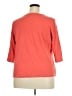 Studio Works 100% Cotton Orange 3/4 Sleeve Top Size 2X - photo 2