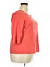 Studio Works 100% Cotton Orange 3/4 Sleeve Top Size 2X - photo 4