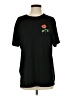 Unbranded Floral Black Short Sleeve T-Shirt Size S - photo 1