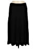 Lock & Love Solid Black Casual Skirt Size M - photo 1