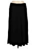 Lock & Love Solid Black Casual Skirt Size M - photo 2
