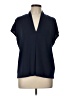 H&M Blue Short Sleeve Blouse Size L - photo 1