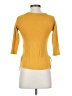 YMI Yellow 3/4 Sleeve Top Size S - photo 2