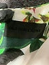 Mode 100% Polyester Print Green Cocktail Dress Size XS - photo 7
