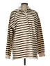 Hyfve Stripes Brown Long Sleeve Top Size L - photo 1