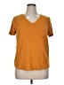 Marled Essentials Orange Short Sleeve Top Size XL - photo 1