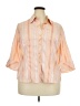 Lane Bryant Orange 3/4 Sleeve Button-Down Shirt Size 18 - 20 Plus - photo 1