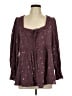 Torrid Burgundy Long Sleeve Blouse Size Lg Plus (0) - photo 1