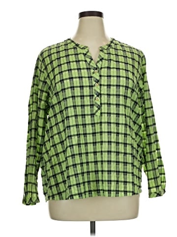 Ulla Popken 3/4 Sleeve Blouse (view 1)