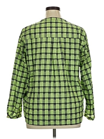 Ulla Popken 3/4 Sleeve Blouse (view 2)