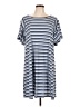 Assorted Brands Stripes Blue Casual Dress Size L - photo 1