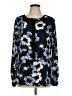 Lord & Taylor 100% Polyester Blue Long Sleeve Blouse Size L - photo 1