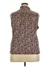 J.Crew 365 100% Polyester Animal Print Brown Sleeveless Blouse Size XXL - photo 2