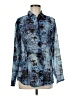 CAbi Print Blue Long Sleeve Blouse Size M - photo 1