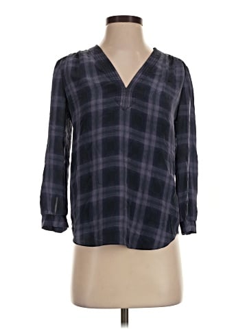 Rebecca Taylor 3/4 Sleeve Silk Top (view 1)