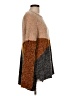 Solutions 100% Polyester Color Block Brown Pullover Sweater Size L - photo 4