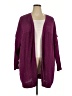 Terra & Sky 100% Polyester Purple Cardigan Size 4X - photo 1