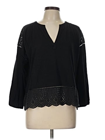 Ann Taylor LOFT 3/4 Sleeve T-Shirt (view 1)
