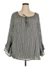 Fred David Gray 3/4 Sleeve Blouse Size 2X - photo 1