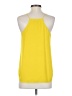 Ann Taylor LOFT 100% Polyester Yellow Sleeveless Blouse Size XS - photo 2