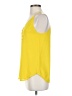 Ann Taylor LOFT 100% Polyester Yellow Sleeveless Blouse Size XS - photo 5