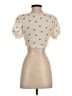 Cider Ivory Short Sleeve Blouse Size S - photo 2