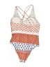 Cupshe Print Orange One Piece Swimsuit Size L - photo 2
