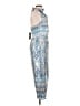 Lulus 100% Polyester Paisley Blue Casual Dress Size L - photo 4