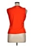 St. John Orange Sleeveless Top Size XL - photo 2