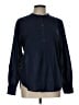 J.Crew Blue Long Sleeve Blouse Size L - photo 1
