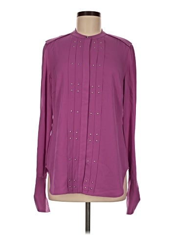 Carlisle Long Sleeve Silk Top (view 1)