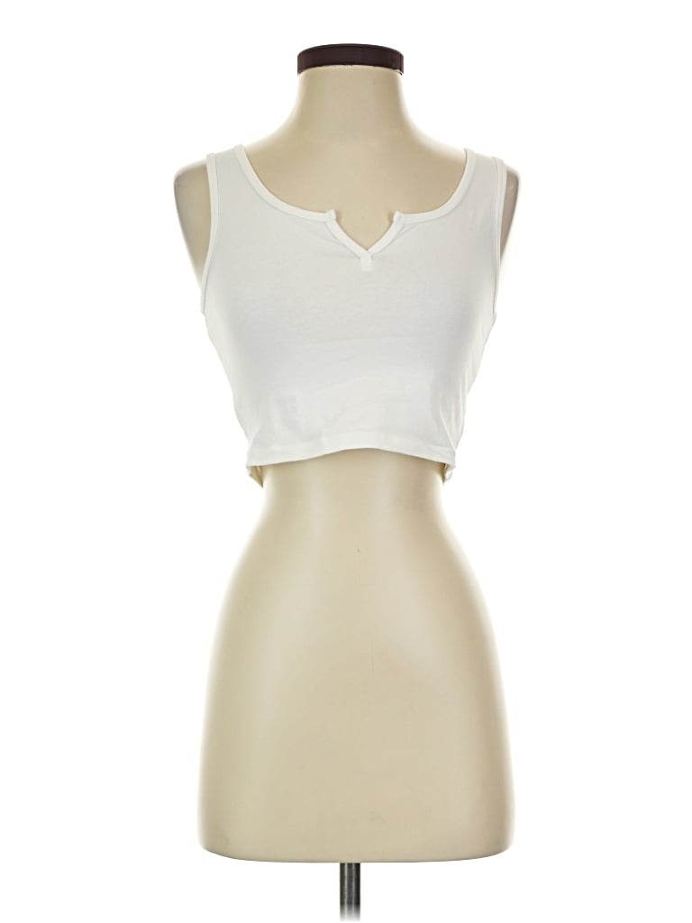 Pre-owned Wild Fable Tank Top Ivory Strapless Neckline Tops