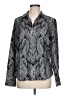 Ann Taylor Paisley Silver Long Sleeve Blouse Size 12 - photo 1