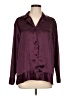 Morgan Taylor 100% Polyester Metallic Burgundy Long Sleeve Blouse Size L - photo 1