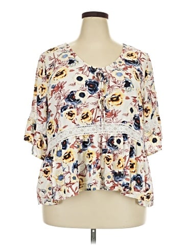 Maurices 3/4 Sleeve Blouse (view 1)